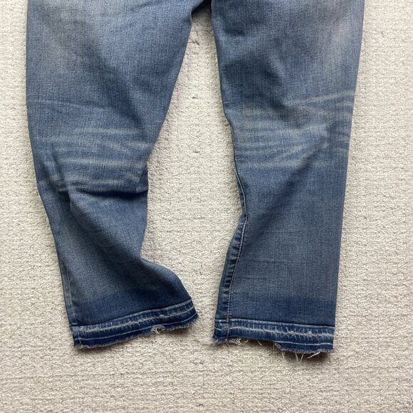 American Eagle Super Stretch Artist Crop Jeans Women’s Sz 12 Distressed Denim - Picture 13 of 13